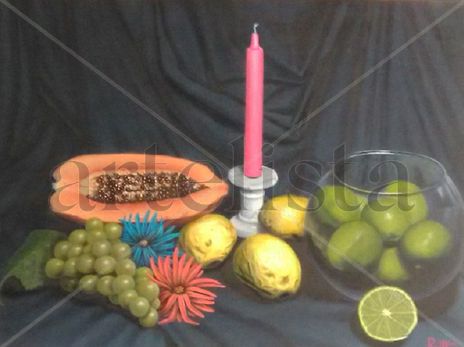 Still life with candle