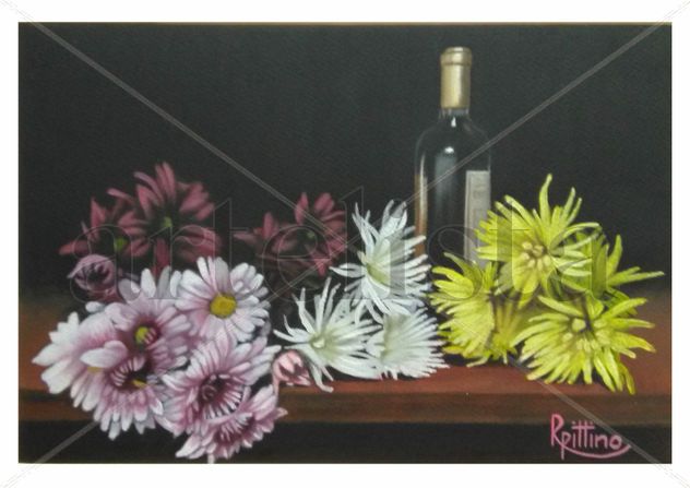 BODEGÓN CON BOTELLA