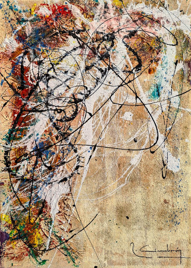 " Composición estelar II" (2021): Mixed media Canvas Others