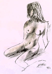 Femme assise