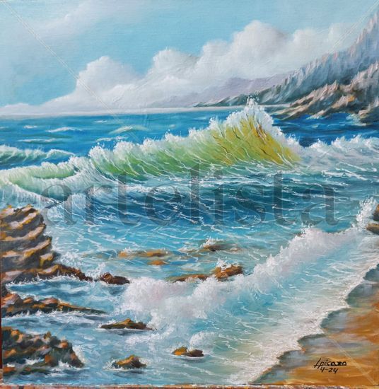 Marina Oil Canvas Marine Painting