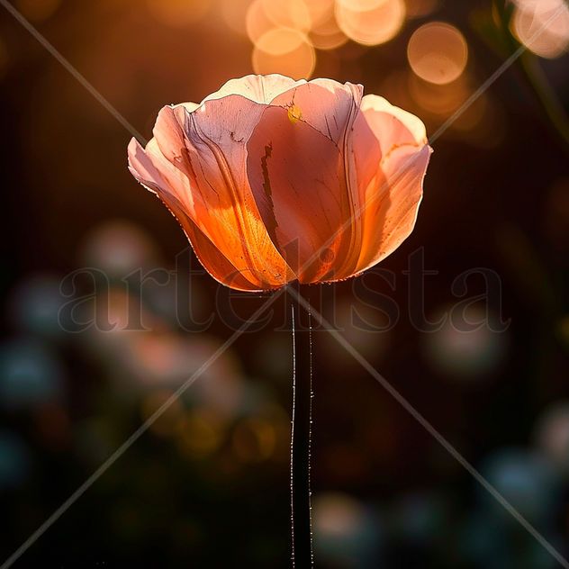 Rosa al amanecer