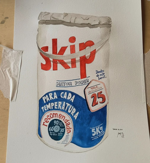 Tambor de Skip Watercolour Paper Still Life Paintings