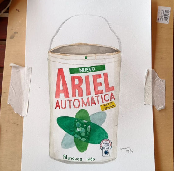 Tambor de Ariel Watercolour Paper Still Life Paintings