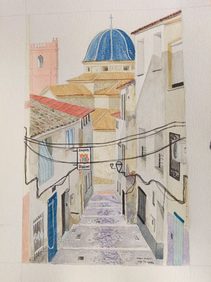 Casco antiguo de Petrer Watercolour Paper Others