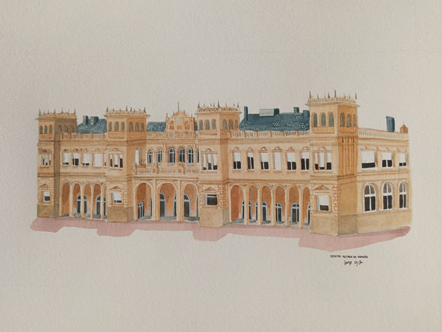 Estación de Zamora Watercolour Paper Others