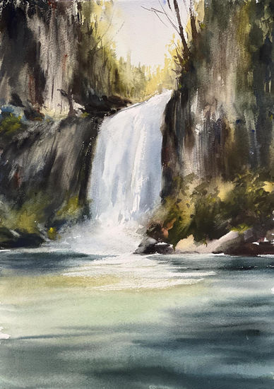 cascada 1 Watercolour Paper Landscaping