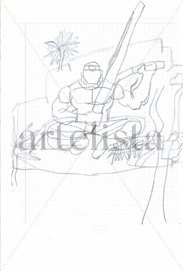 Personaje sin rostro estilo americano