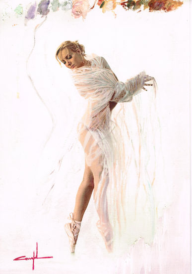 La danza Oil Paper Figure Painting