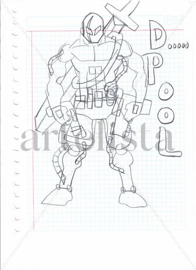 Deadpool estilo americano Ink