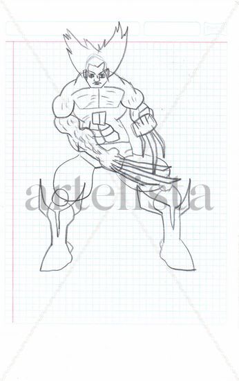 Wolverine Logan estilo americano Ink