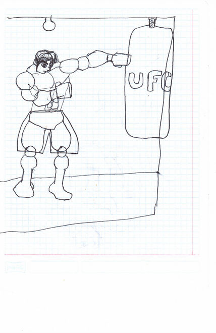 Boxeador UFC estilo...