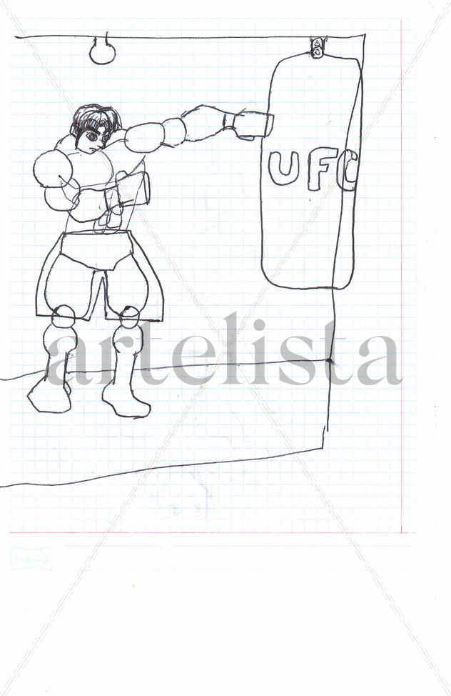 Boxeador UFC estilo americano
