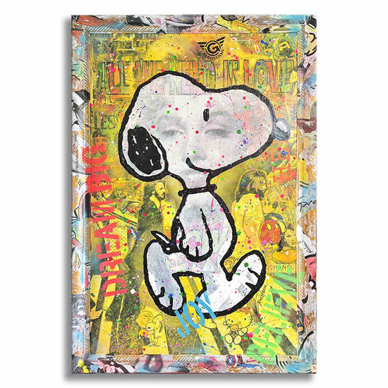 About Snoopy Acrylic Canvas Figure Painting