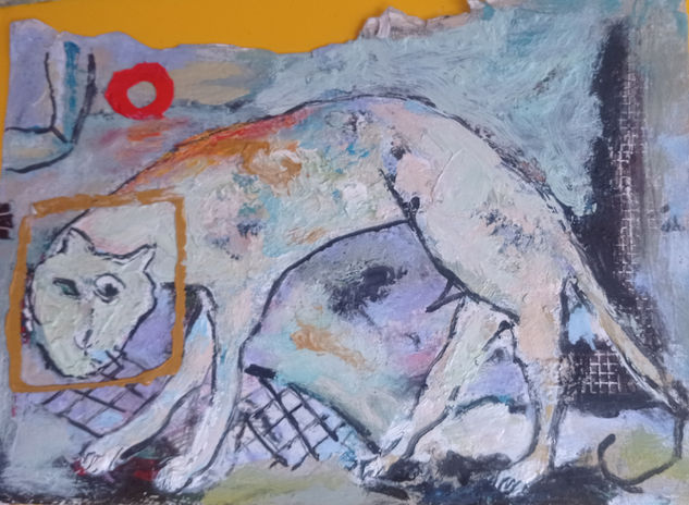 ESPEJOS ABISMALES / EL GATO DE SCHRÖDINGER 2 Oil Paper Animals