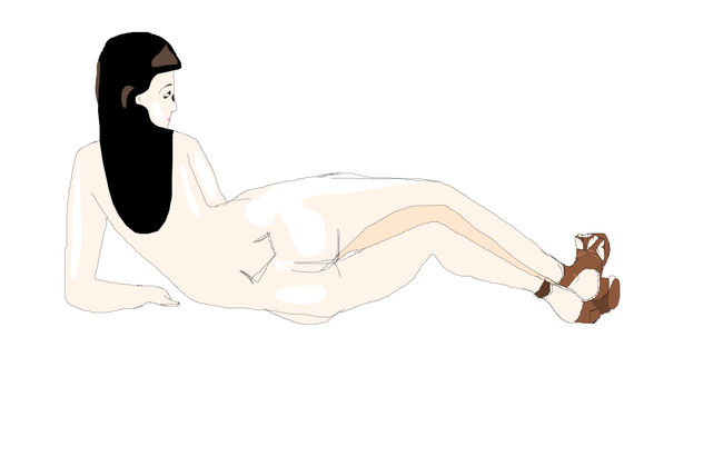 desnuda zapatos