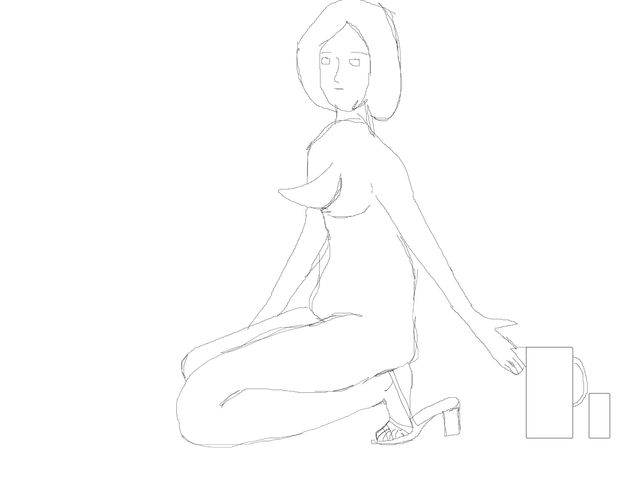desnuda zapatos
