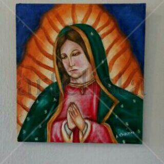 Virgen de Guadalupe Óleo Tabla Otros