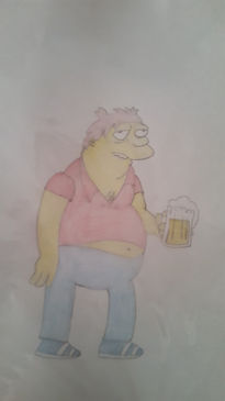 Barney tomando