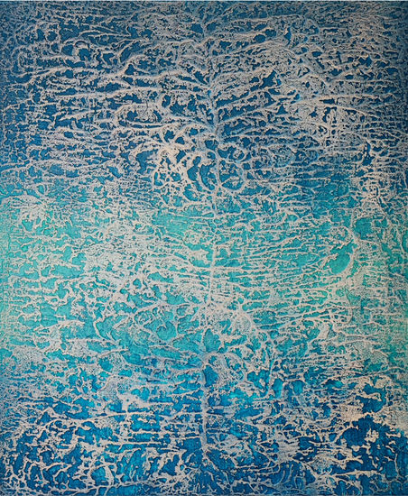 Frozen blue Media Mixta Lienzo Otros