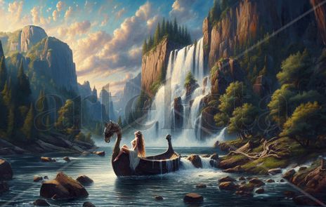Paseo en drakkar...