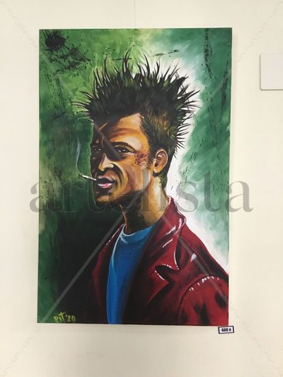 Fight club Acrylic Canvas Figure Painting