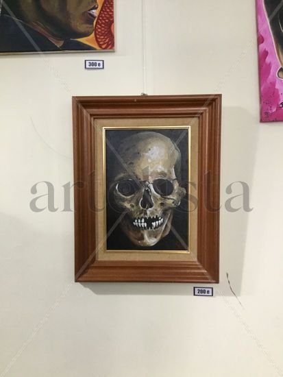 Skull Acrylic Panel Portrait