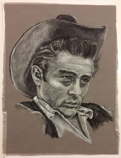 James Dean Acrílico Tela Retrato