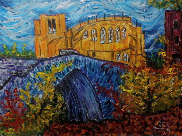 Iglesia y fortaleza de Castro Oil Canvas Landscaping