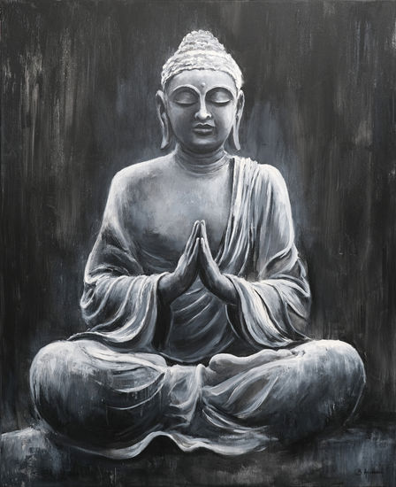 Buddha Meditation Acrílico Lienzo Figura