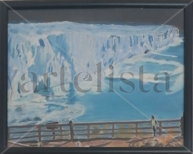 Glaciar Pastel Papel Paisaje