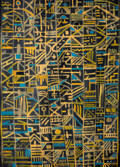 Ciudad dorada Gouache Paper Others