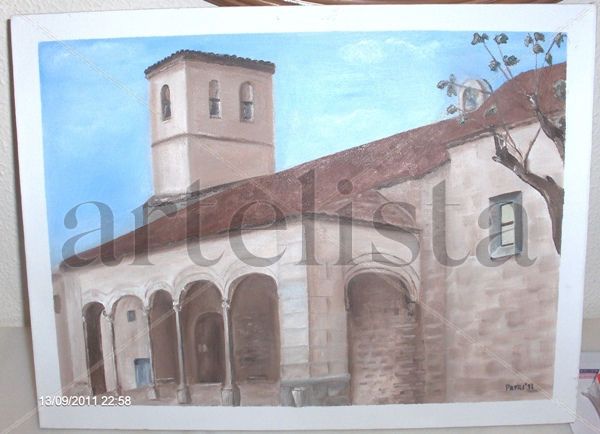 Oleo iglesia serrana 