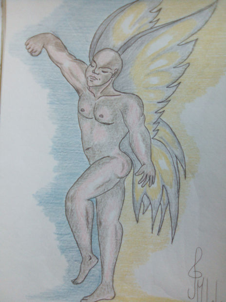 Ángel proteston
