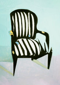 Silla en blanco y...