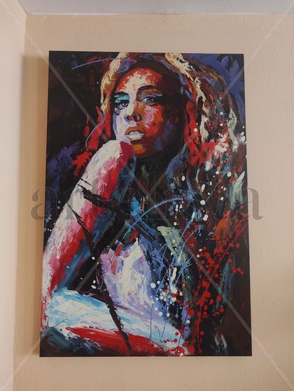 Cuadro Amy Winehouse Oil Canvas Portrait