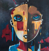 Rostro dividido en...
