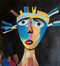 Retrato tribal con...