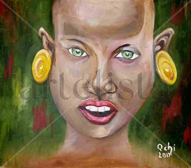 Africa Oil Canvas Portrait