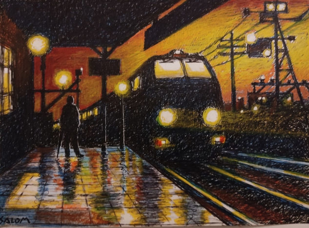 El tren de las 20:30 Mixed Media