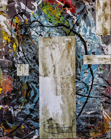 " Variante conexión F1 " (2023): Mixed media Canvas Others