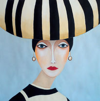 Mujer con sombrero...