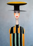 Mujer con sombrero...