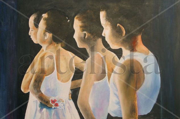 Debutants in the Wings Óleo Lienzo Figura