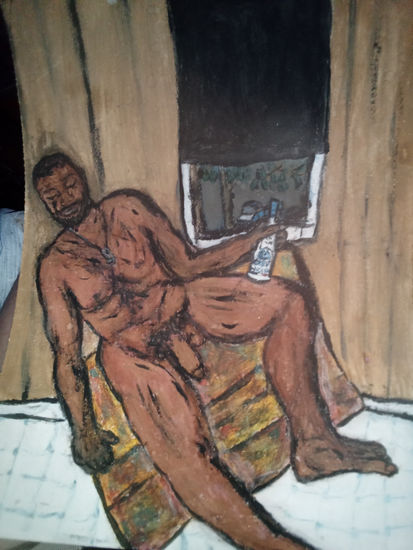 Naked man Watercolour Paper Nude Paintings