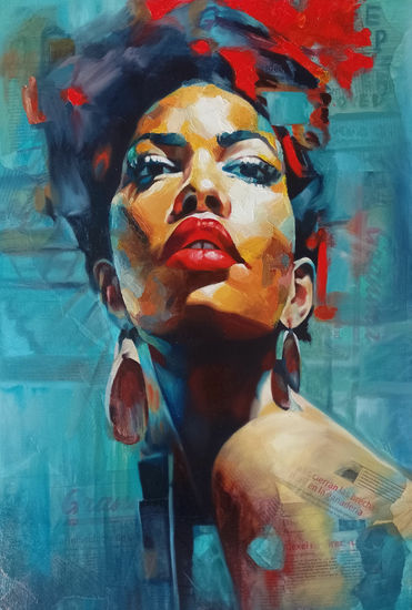 Esencia cubana Oil Canvas Portrait