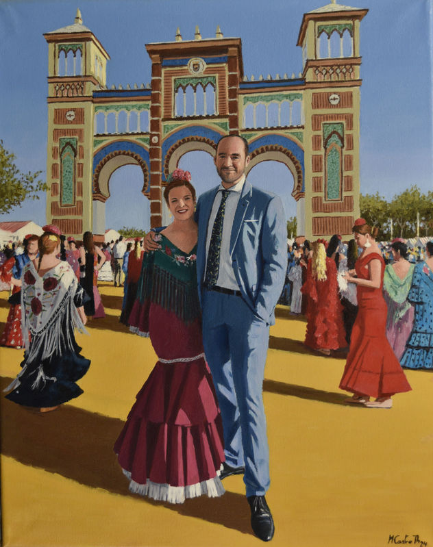 EN LA PORTADA DE LA FERIA DE SEVILLA 2024 (