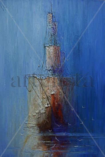 Mist Oil Canvas Marine Painting