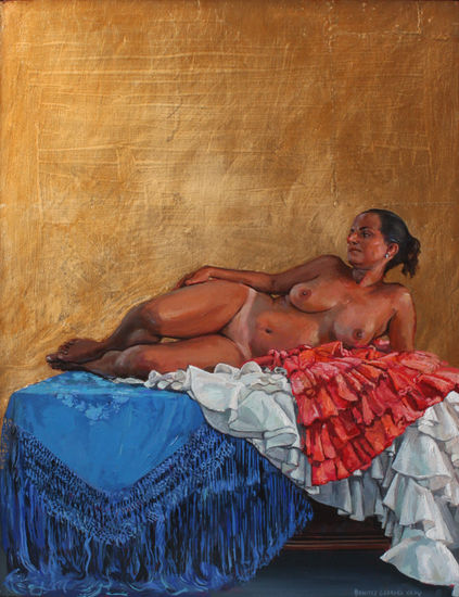 Flamenco Oil Panel Nude Paintings