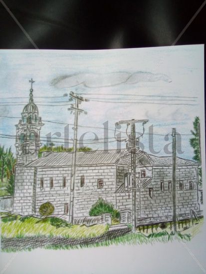 Iglesia de santa María de troans-Cuntis-Pontevedra- España Mixed Media